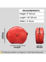 Crossbody Purse Buffalo Leather Hobo Women Semi Circle Zipper Red Bag